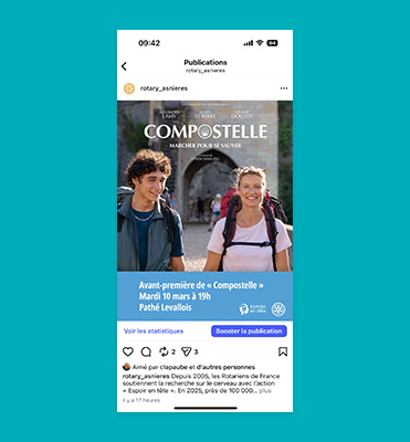 Post Instagram Espoir en Tête