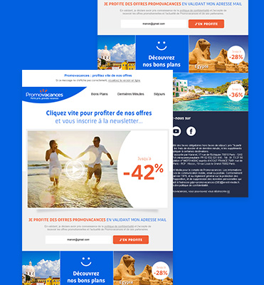 E-mailing Promovacances