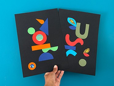 Collages inspirés par la nature